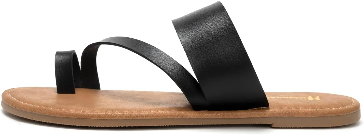Women's Slide Sandals Slip On Flat Flip Flop Thong Casual Summer