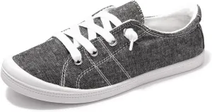 Women's Slip On Canvas Sneaker Low Top Casual Walking Shoes Classic Comfort Flat Fashion Sneakers