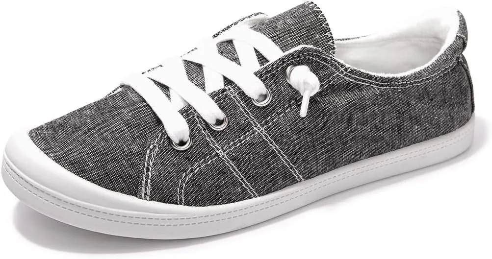 Women's Slip On Canvas Sneaker Low Top Casual Walking Shoes Classic Comfort Flat Fashion Sneakers