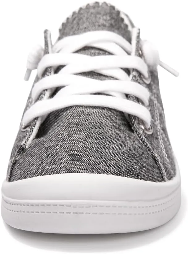Women's Slip On Canvas Sneaker Low Top Casual Walking Shoes Classic Comfort Flat Fashion Sneakers