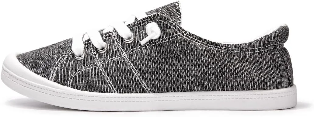Women's Slip On Canvas Sneaker Low Top Casual Walking Shoes Classic Comfort Flat Fashion Sneakers
