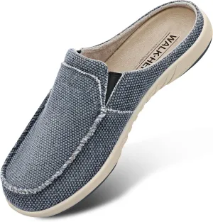 Womens Slippers with Arch Support, Walkhero House Orthopedic Slippers for Women with Suede Insole and Velvet Lining, Slip on Clog Indoor Outdoor House Shoes with Anti-Skid Rubber Sole