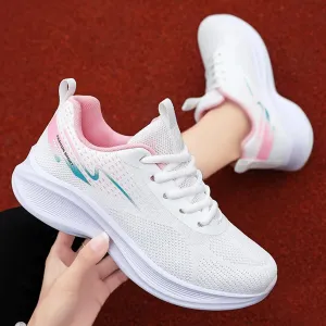 Women's Spring Running Shoes Athletic Shoes For Women Soft Sole Comfortable and Breathable Mesh lightweight Shoes