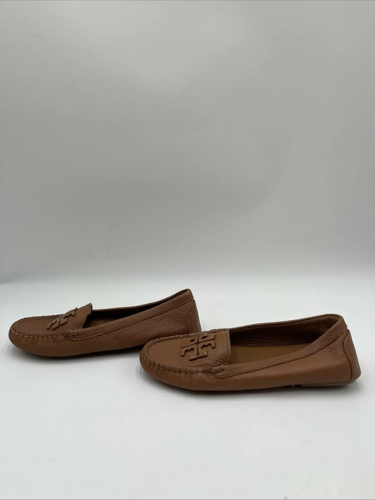 Women’s Tory Burch Lowell Loafer Flats Brown Size 6M - Very Good