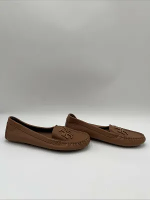 Women’s Tory Burch Lowell Loafer Flats Brown Size 6M - Very Good