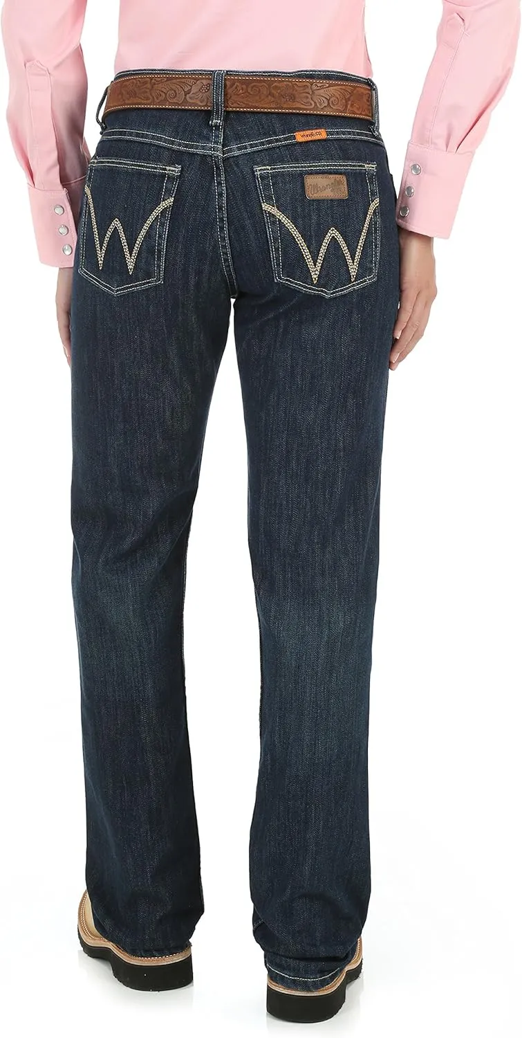 Wrangler Womens FR Western Mid Rise Boot Cut Jean