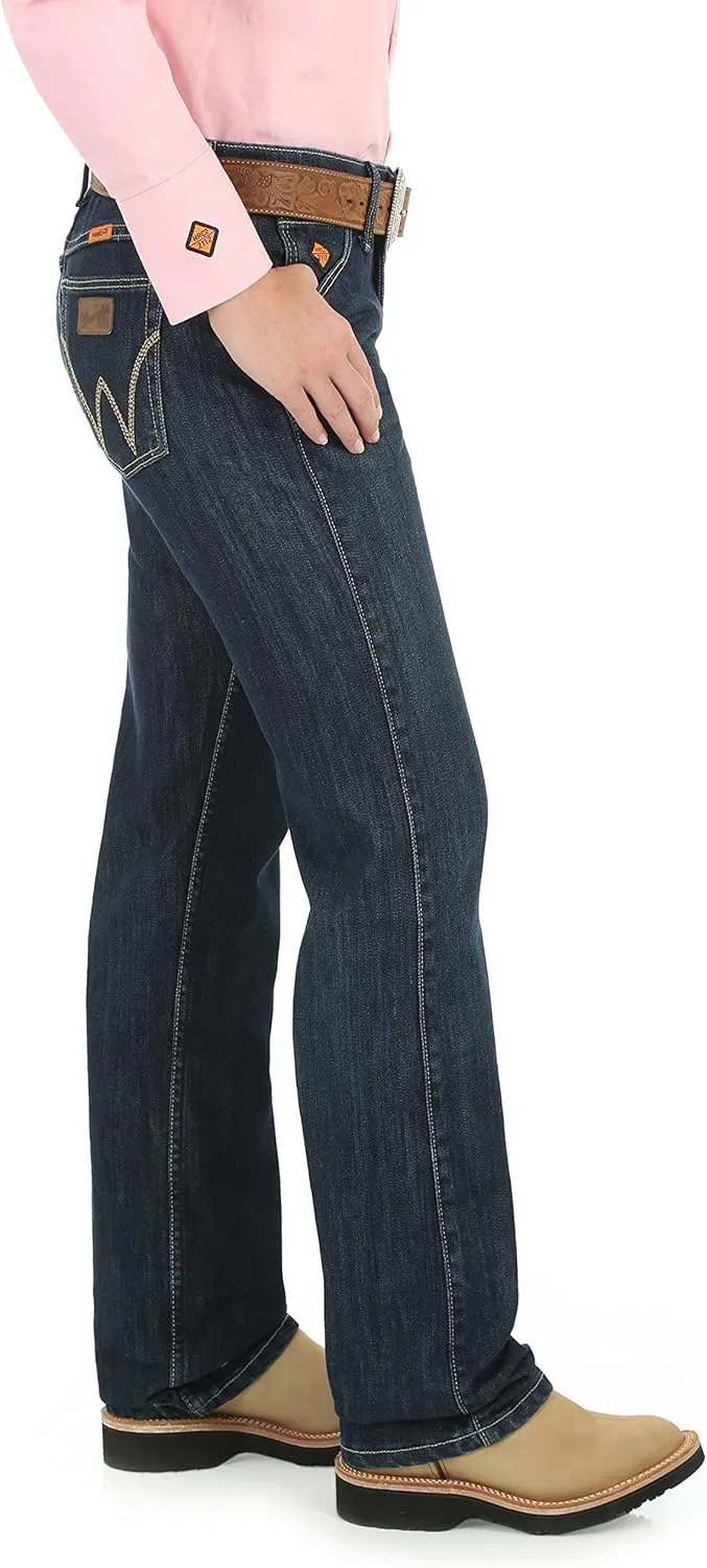 Wrangler Womens FR Western Mid Rise Boot Cut Jean