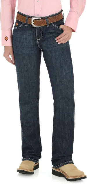 Wrangler Womens FR Western Mid Rise Boot Cut Jean