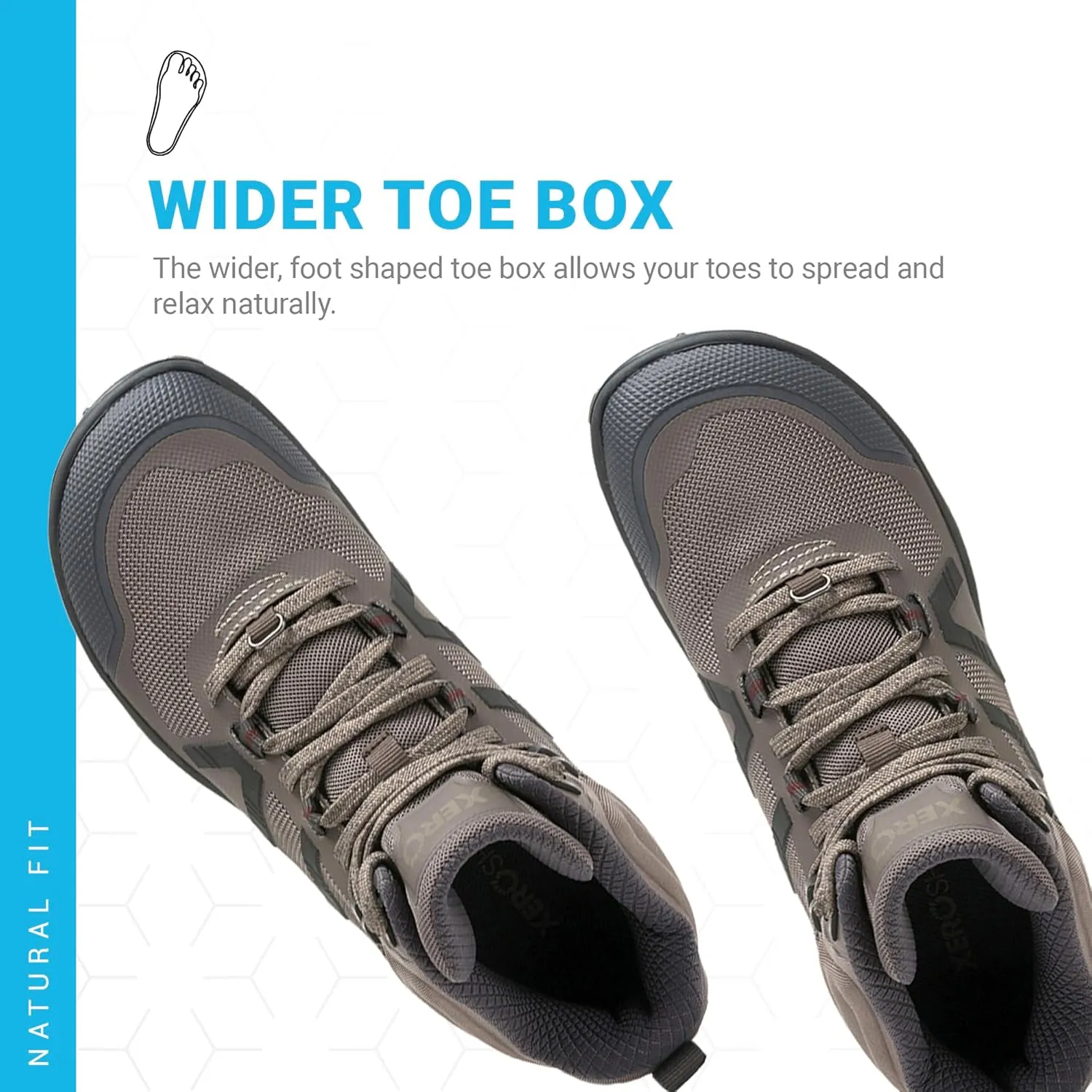 Xero Shoes Barefoot Hiking Shoes for Women | Scrambler Mid Women's Hiking Boots | Zero Drop, Wide Toe Box, Minimalist