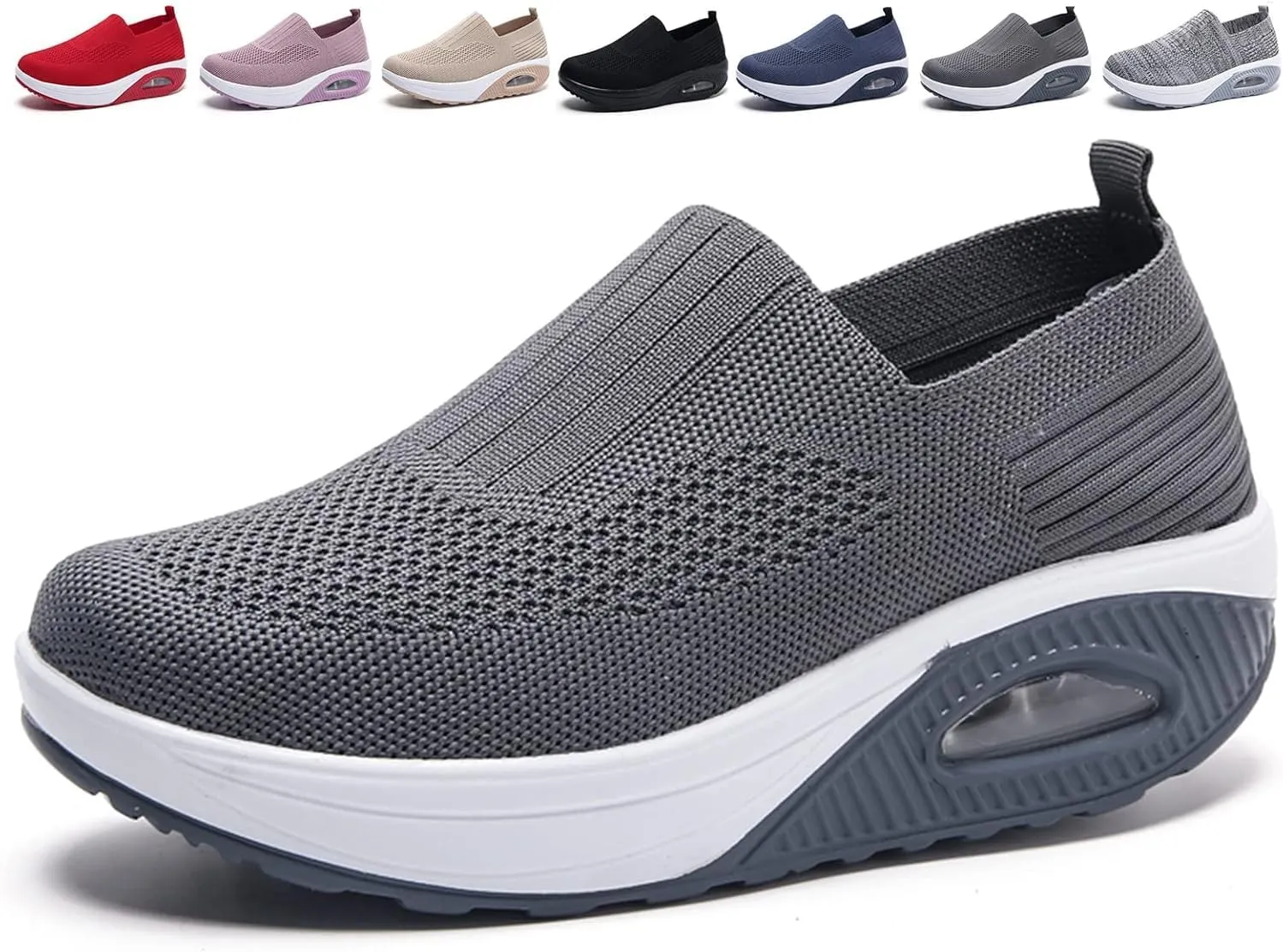 XIRUJNFD 2023 New Women's Orthopedic Sneakers, Air Cushion Orthopedic Shoes for Women, Orthopedic Slip On Shoes for Women