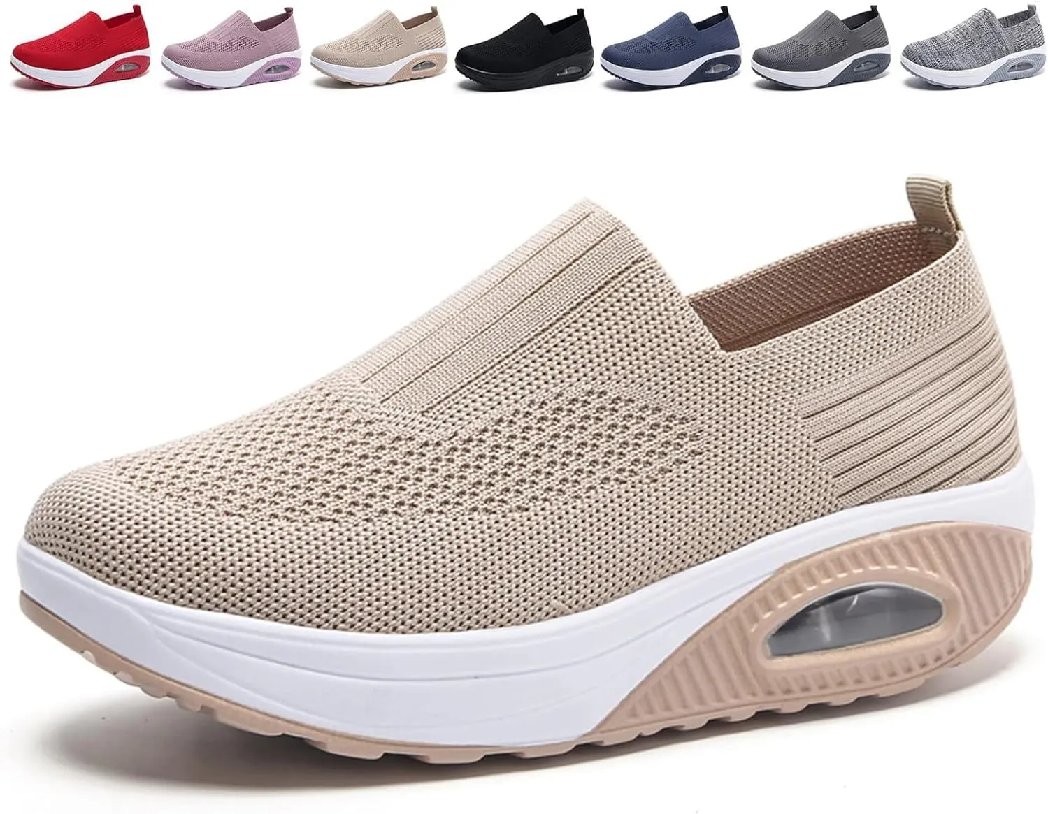 XIRUJNFD 2023 New Women's Orthopedic Sneakers, Air Cushion Orthopedic Shoes for Women, Orthopedic Slip On Shoes for Women
