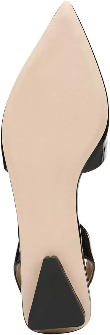 YDN Women Trendy Low Square Heel Slide Flat Sandals Closed Pointed Toe Slingback D'Orsay Slip On Comfort Walking Dress Pumps Size 4-15 US